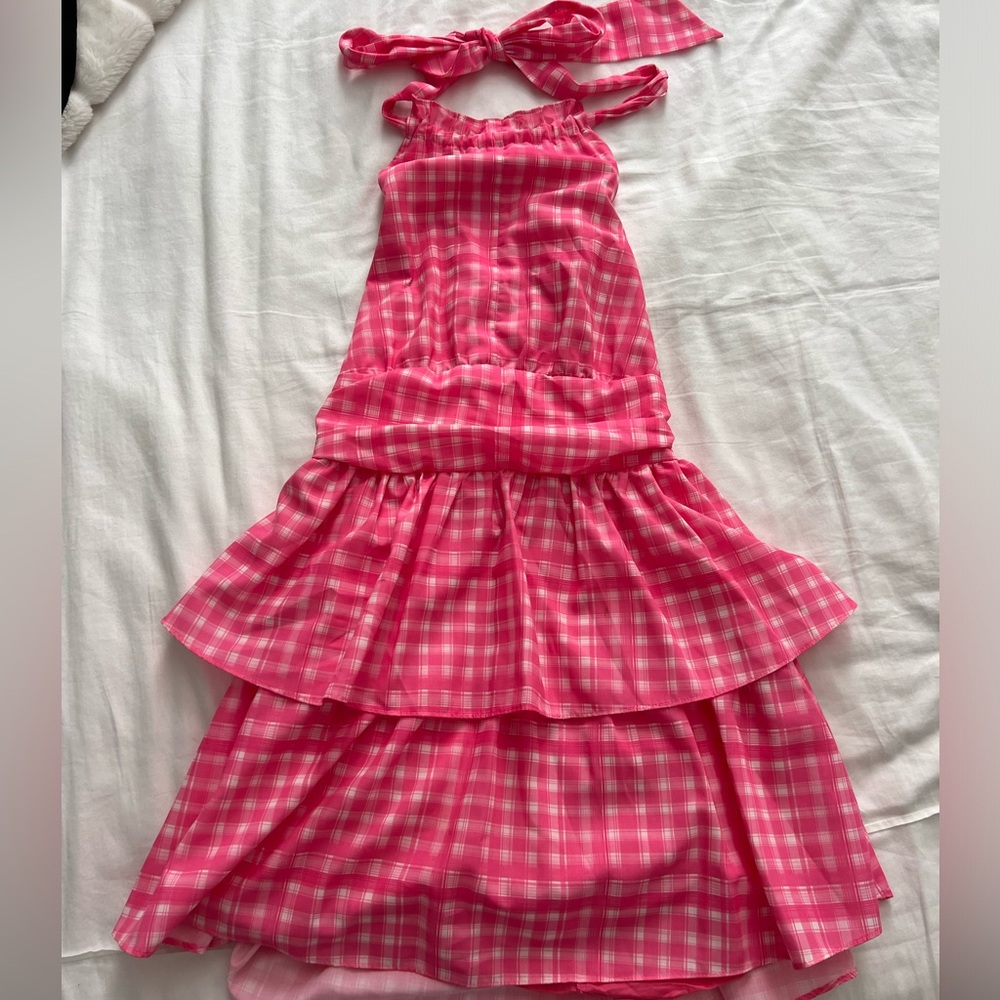 Hello Molly pink high neck dress